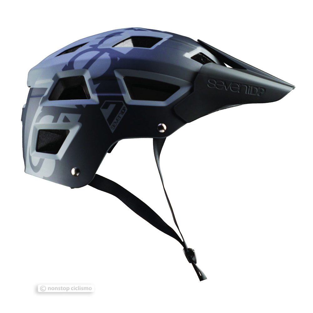7iDP M-5 MTB Mountain Bike Helmet METALLIC BLACK/BLACK NEW IN BOX 